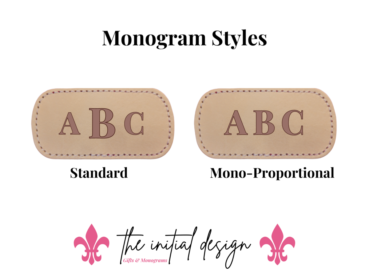 Monogram Hot Stamp Styles