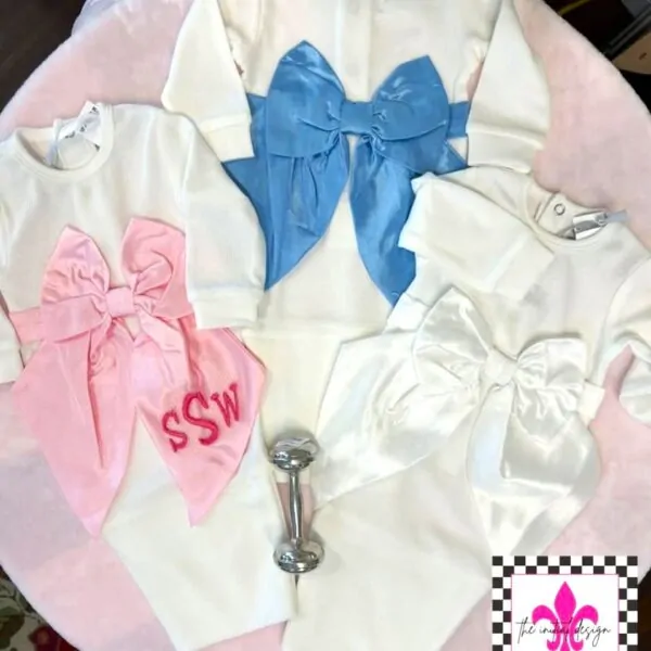 baby bow gowns