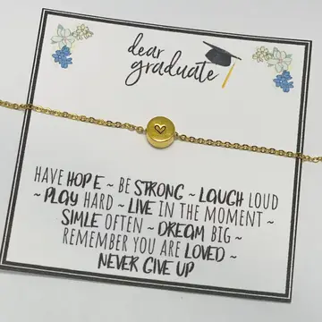 College Graduation Gold Necklace