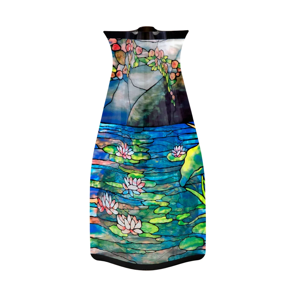 Louis C. Tiffany Mellon House Waterlilies Expandable Vase