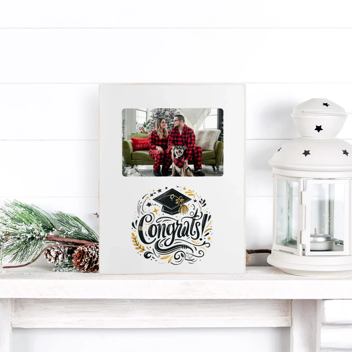 Graduation Congrats! Vertical Frame, graduation gift