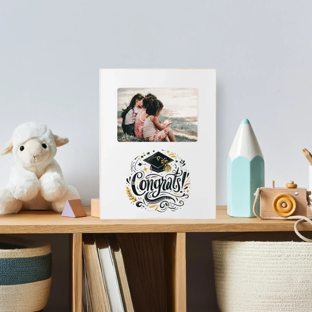 Graduation Congrats! Vertical Frame, graduation gift