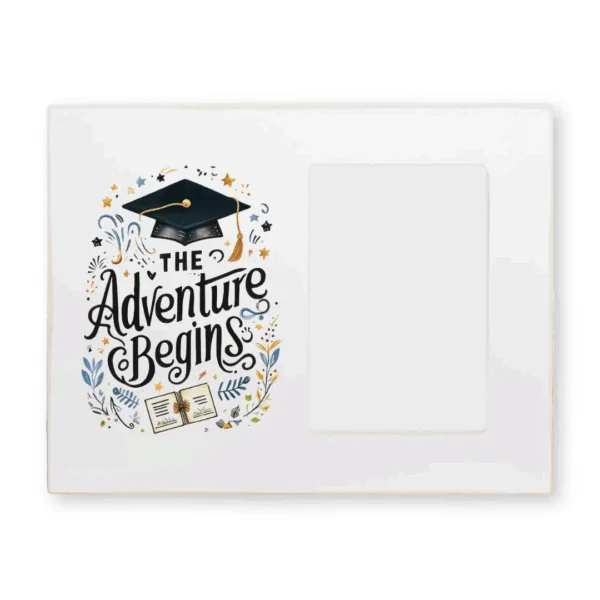 The Adventure Begins Horizontal Frame, graduation gift