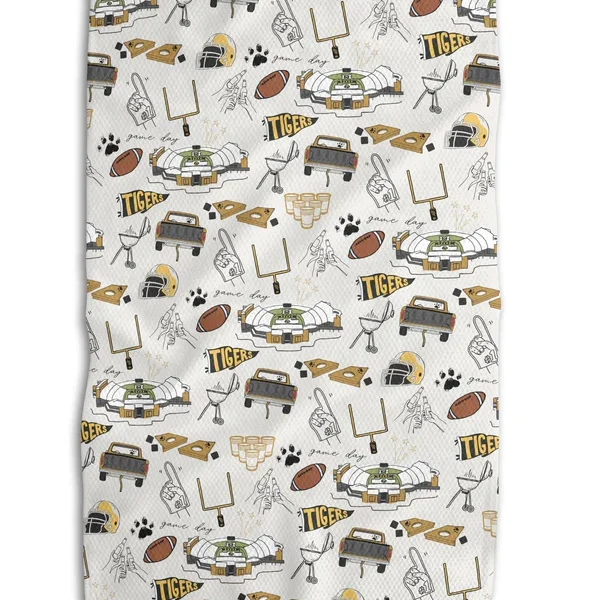 Game Day Tigers 18x30 Work-Harder Double-Sided Towel
