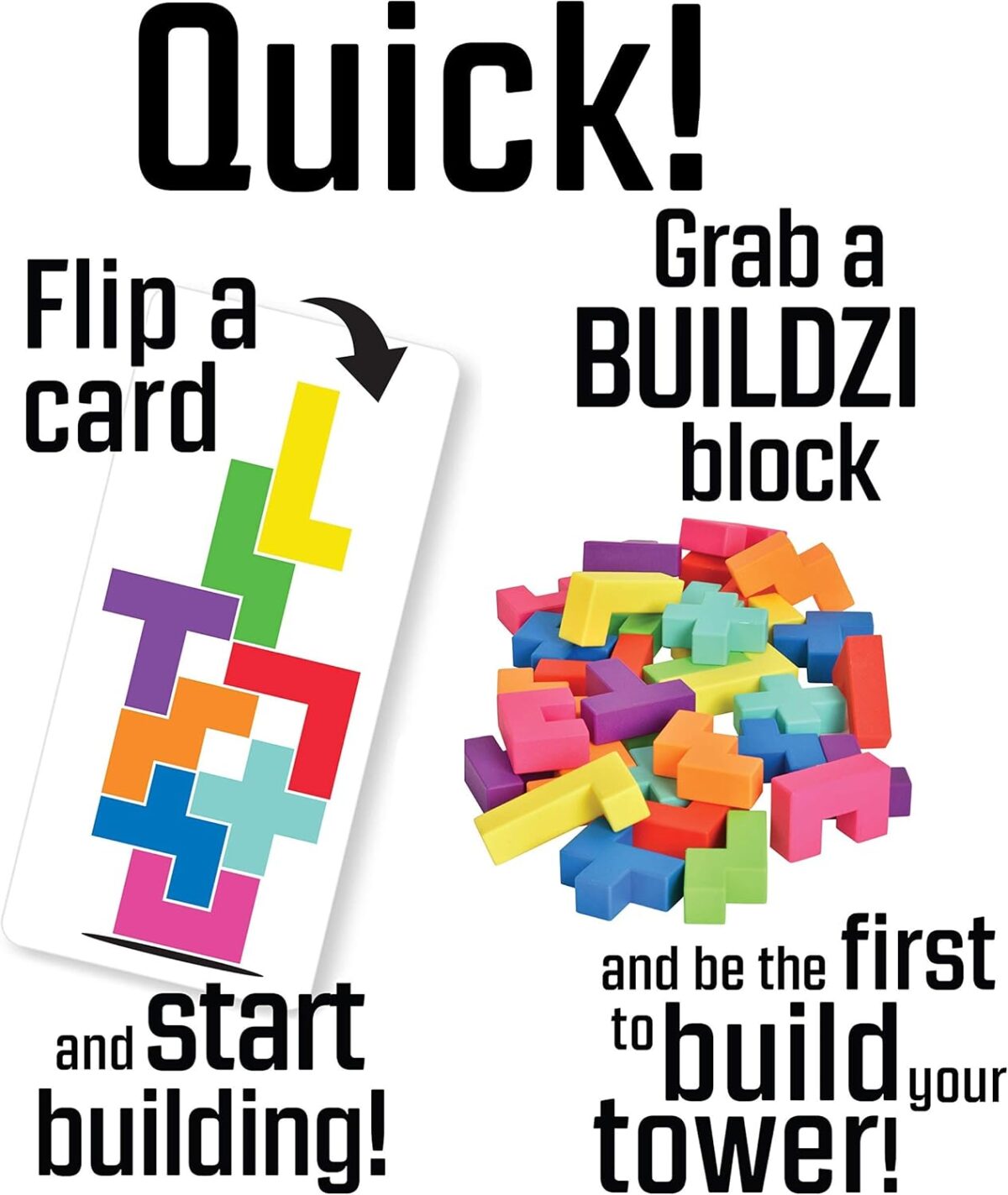 BUILDZI, block-building game, great for STEM skills