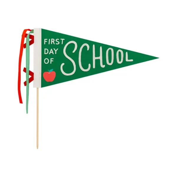 First Day of School Flag Pennant