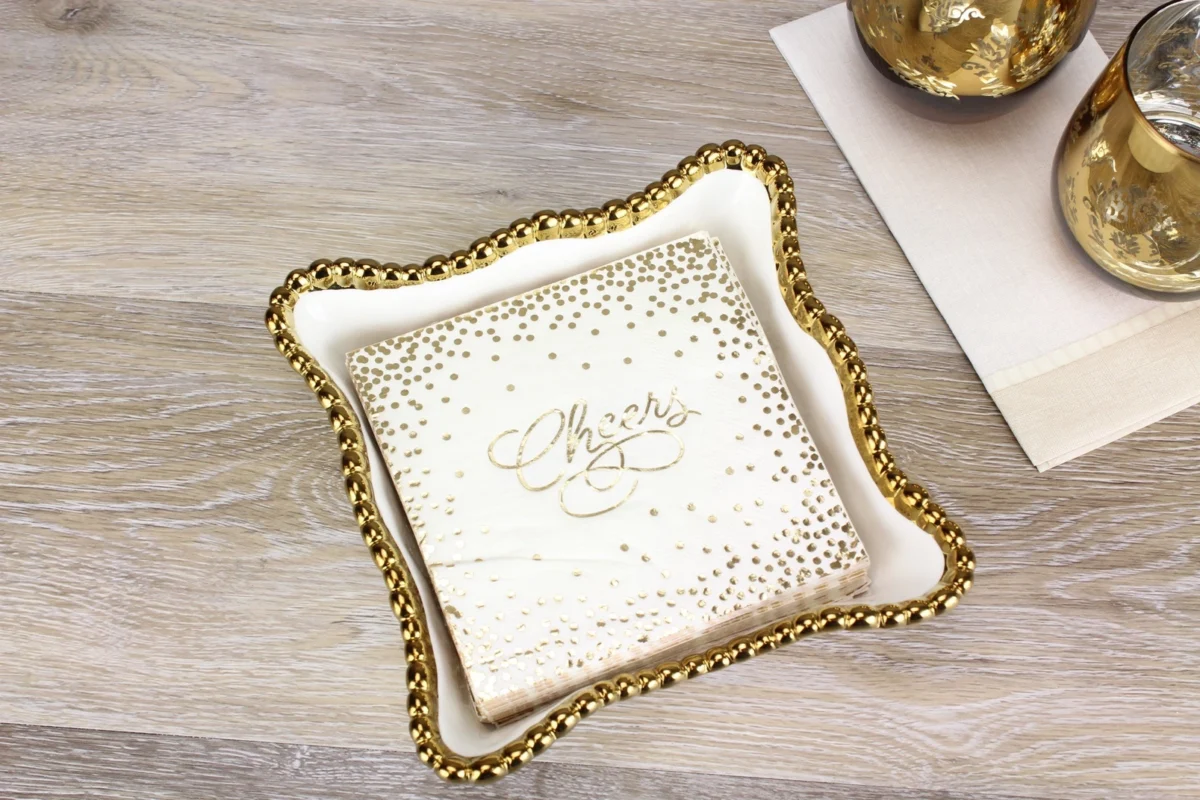 Porcelain Cocktail Napkin Holder