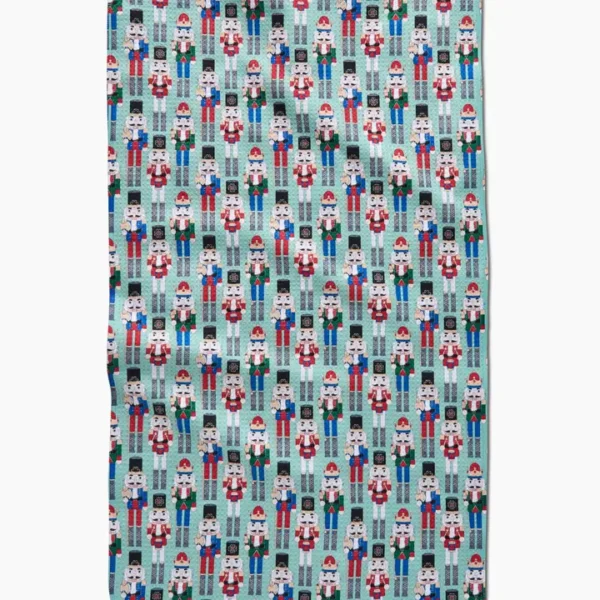 Nuts Cracking Tea Towel, christmas home decor