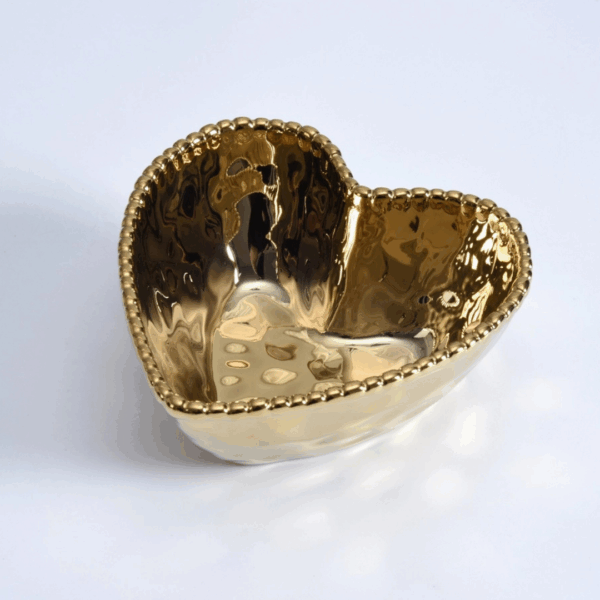 Gold Heart Bowl