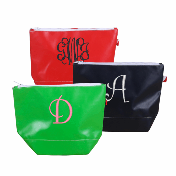 Big Sur Splash Zippered Pouch, pouch cosmetic bag, monogrammed purse
