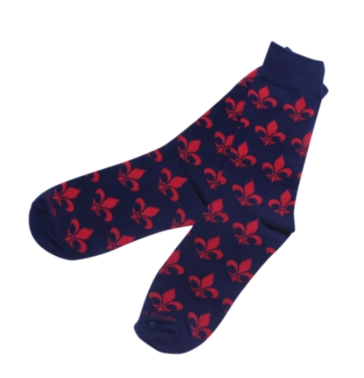 Fleur De Lis Socks