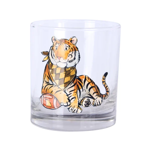 Missouri Mo State Spirit Tiger Rocks Glass