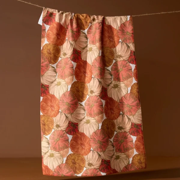 Pumpkins of Plentitude Tea Towel