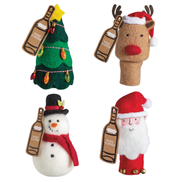 Christmas Wine Topper