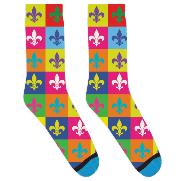 St. louis fleur de lis Socks
