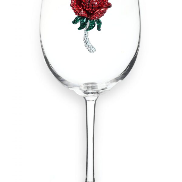 Red Rose Jeweled Glassware
