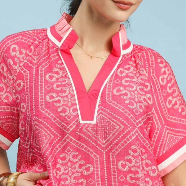 Peony Prism Short Sleeve Top