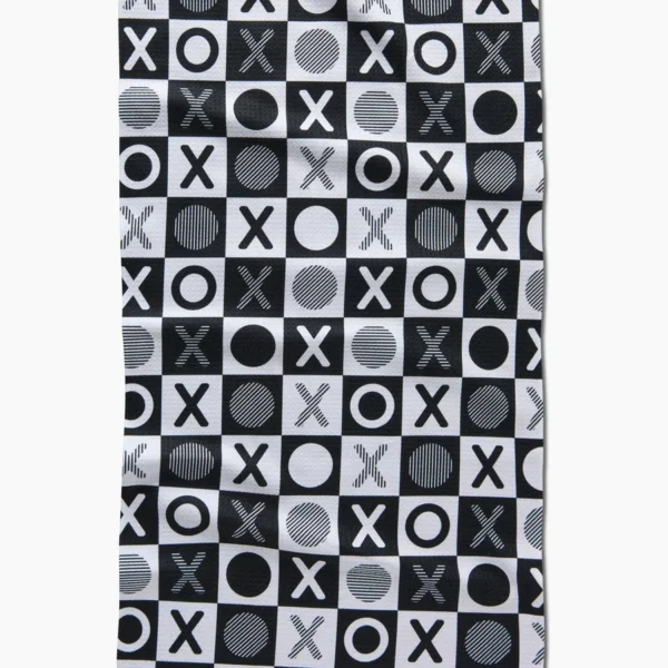 Checkered XOXO Tea Towel