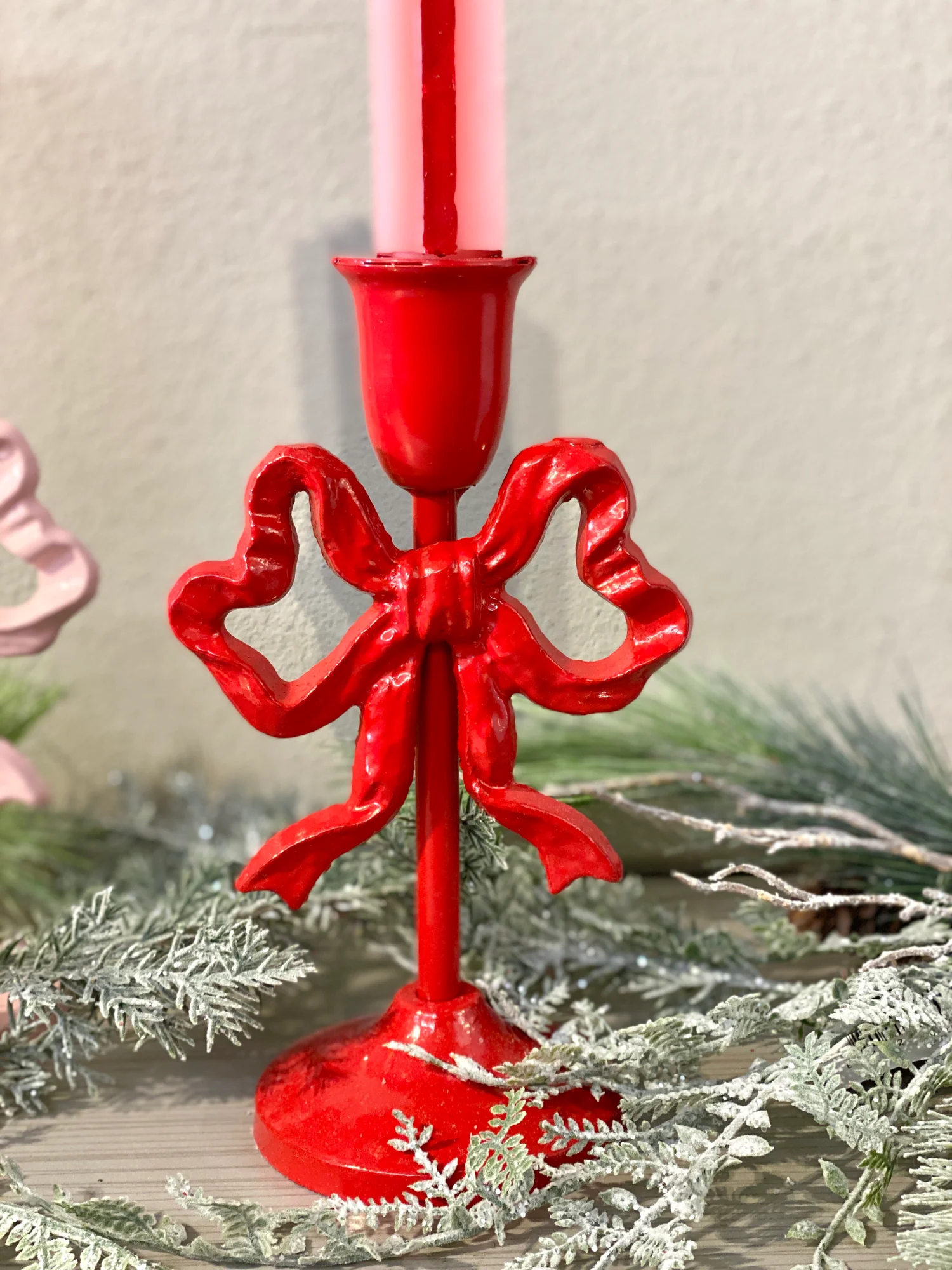 Cast Iron Bow Taper Holder