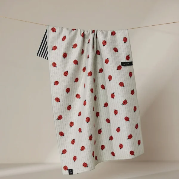 Ladybug Double-Sided Tea Towel