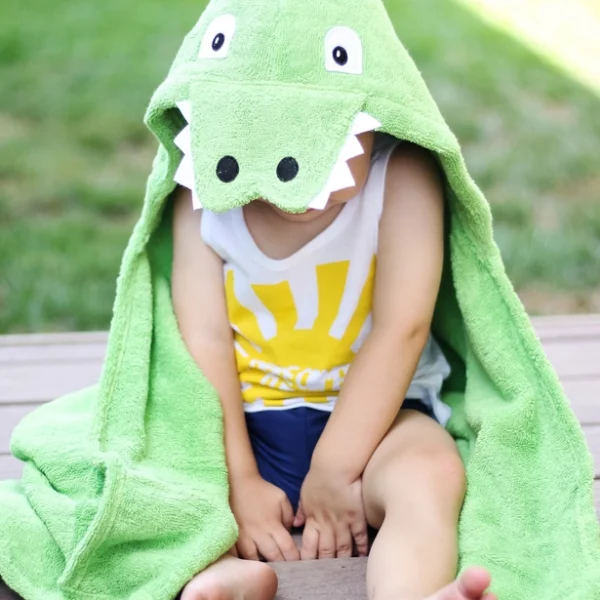 Alligator Hooded Towel