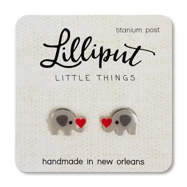 Elephant Heart Earrings